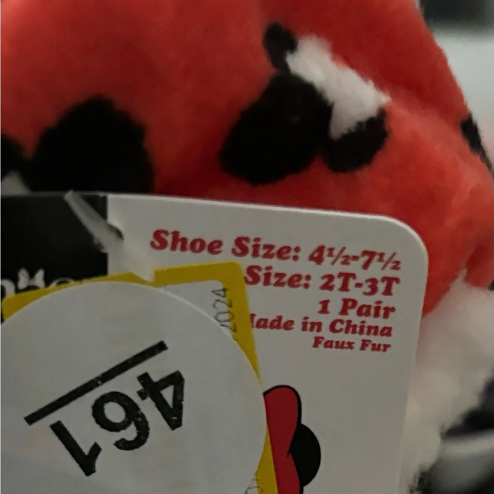 Minnie Mouse Toddler slippers for size 2-3T